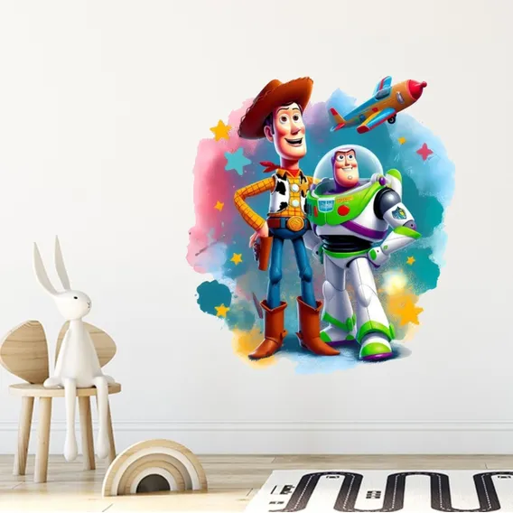 Adesivo Parede Toy Story Infantil 70x65cm Decorativo Cor Colorido Foto 1