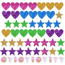 Adesivo Parede Unicornio Glitter + Corações Estrelas + Nome Cor Colorido Foto mini 4