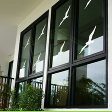 Adesivo Passaro Anticolisão Para Vidro Cor Branco Foto mini  3
