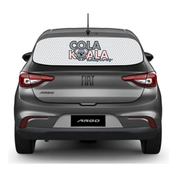 Adesivo Perfurado Para Carro Vidro Traseiro Personalizado Cor Colorido Foto 1