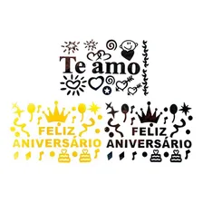 Adesivo Personalizado Para Balão Bubble Frases Foto mini 1