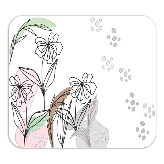 Adesivo Piso Banheiro Antiderrapante Flores Modernas 50x45cm Foto 1