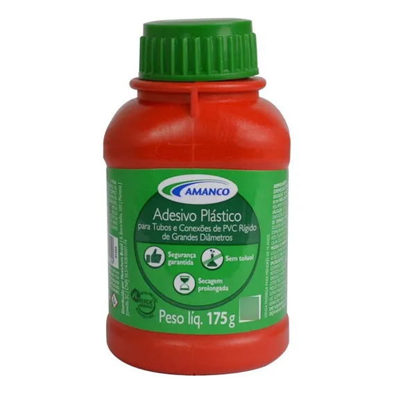 Adesivo Plastico Pvc P/ Grandes Diametros 175g Amanco Foto 1