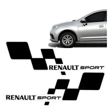 Adesivo Preto Tuning Renault Sport Sandero Logan Clio Duster Foto  mini 1