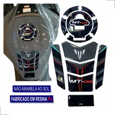 Adesivo Protetor 3d Tanque Bocal Lateral Moto Mt03 Mt-03 Cor Adesivo Protetor Yamaha Mt03 Foto mini 3