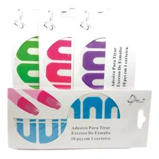 Adesivo Protetor Para Esmaltação De Unhas 5 Cartelas 10 Und Cor Sem Cor Foto mini 1