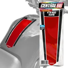 Adesivo Protetor Tanque Envernizado Ktm 200 Duke Gravata Cor Vermelho/preto Foto mini 1