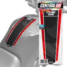 Adesivo Protetor Tanque Envernizado Ktm 390 Duke Gravata Cor Preto/vermelho Foto mini 1