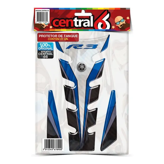 Adesivo Protetor Tanque Yamaha R3 Azul Resinado Foto 1