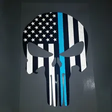 Adesivo Refletivo Caveira O Justiceiro Estados Unidos Blue Foto mini 2