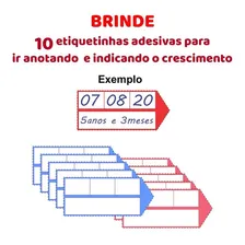 Adesivo Régua Crescimento Super Heróis Com Nome Da Criança Cor N/a Foto mini 3