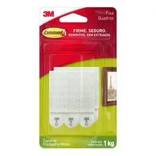 Adesivo Removível Pendurar Fixar Quadros 3m Command Até 1kg 3 Pares Foto mini  2