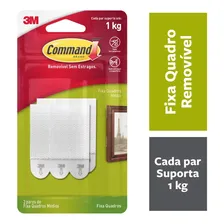 Adesivo Removível Pendurar Fixar Quadros 3m Command Até 1kg 3 Pares Foto  mini 1