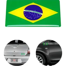 Adesivo Resinado Bandeira Do Brasil 3x7x5 Foto mini 2