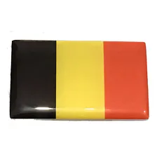 Adesivo Resinado Da Bandeira Da Bélgica 5x3 Cm Foto mini 1