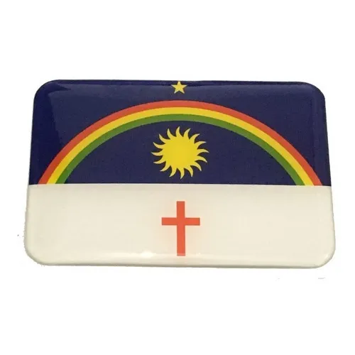 Adesivo Resinado Da Bandeira Do Estado De Pernambuco 9x6 Cm Foto 1