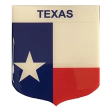 Adesivo Resinado Em Escudo Da Bandeira Do Texas Foto mini 1