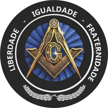 Adesivo Resinado Emblema Maçonaria 5 Cm Foto  mini 1
