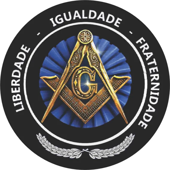 Adesivo Resinado Emblema Maçonaria 5 Cm Foto 1