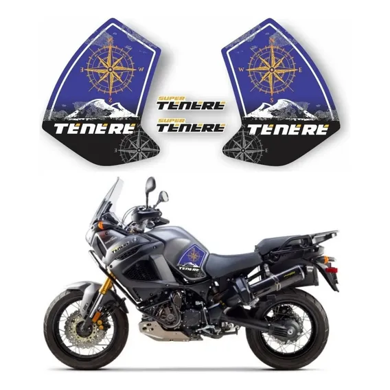 Adesivo Resinado Protetor Lateral Para Yamaha Super Tenere Cor Modelo 2 Foto 1