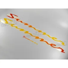 Adesivo Saveiro Summer Resinado Kit Faixa Emblema Sumr Cor Laranja E Amarelo Foto mini 4