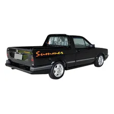 Adesivo Saveiro Summer Resinado Kit Faixa Emblema Sumr Cor Laranja E Amarelo Foto mini 3