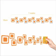 Adesivo Segurança Porta Decorativo Parede Laranja 4 Metros Foto  mini 1