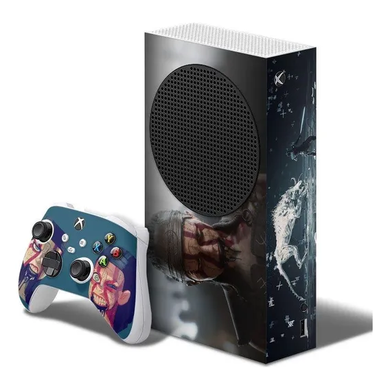 Adesivo Skin Xbox Series S E Dois Controles Hellblade 2 B3 Foto 1