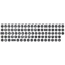 Adesivo Teclado Restauração, Adesivo Gamer Para Teclado Cor Preto Foto mini 2