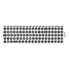 Adesivo Teclado Restauração, Adesivo Gamer Para Teclado Cor Preto Foto mini 1