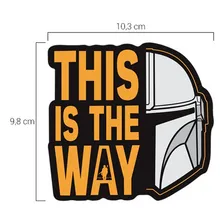 Adesivo This Is The Way Mandalorian Decorativo Laranja Foto mini 4