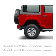 Adesivo Troller 2005 Nascido Na Trilha Lateral Preto/prata Cor Prata Foto mini 1