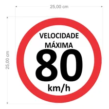 Adesivo Velocidade Máxima 80km/h Foto mini  2