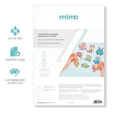 Adesivo Vinil A4 ImprimÃvel Transparente Mimo 10f Foto mini 1