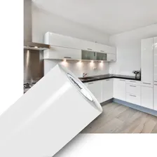 Adesivo Vinil Decoração Móveis Branco Brilho Lavável 0,61x6m Foto mini 1