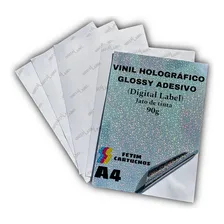 Adesivo Vinil Holográfico Jato De Tinta A4 (30 Folhas) Foto mini 1