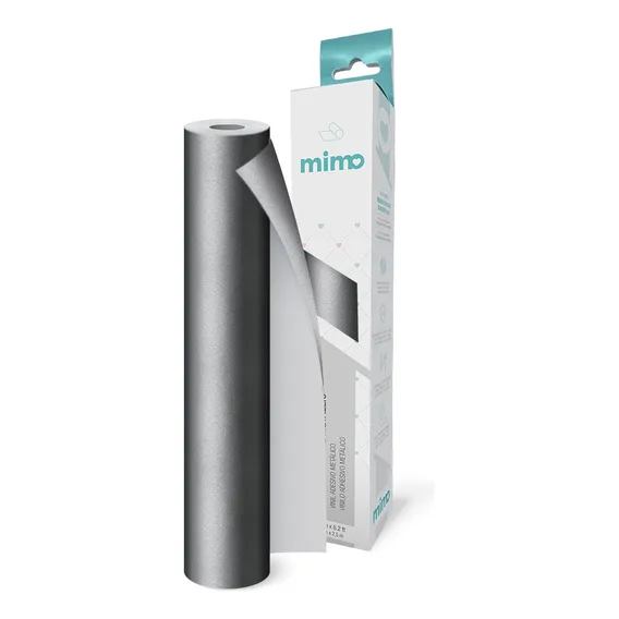 Adesivo Vinil Metalico Prata 30cmx2,5m Mimo Foto 1