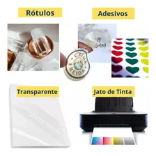 Adesivo Vinil Transparente A4 150g A Prova D'agua Foto mini  2