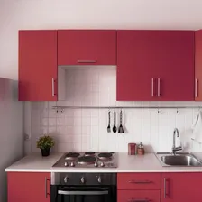 Adesivo Vinilico Envelopar Geladeira M贸veis Parede 1m X 1,2m Cor Vermelho Texturizado Foto mini 3