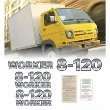 Adesivo Volkswagen 8-120 Etiquetas Worker Resinado 17797 Foto mini 2