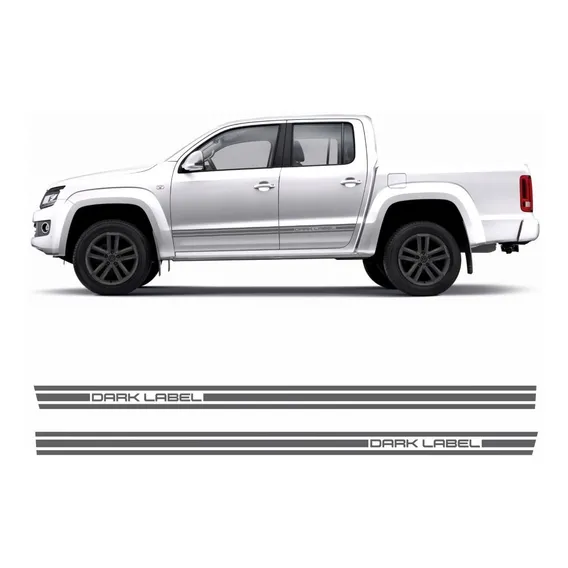 Adesivo Volkswagen Amarok Dark Label Faixa Lateral Grafite Foto 1