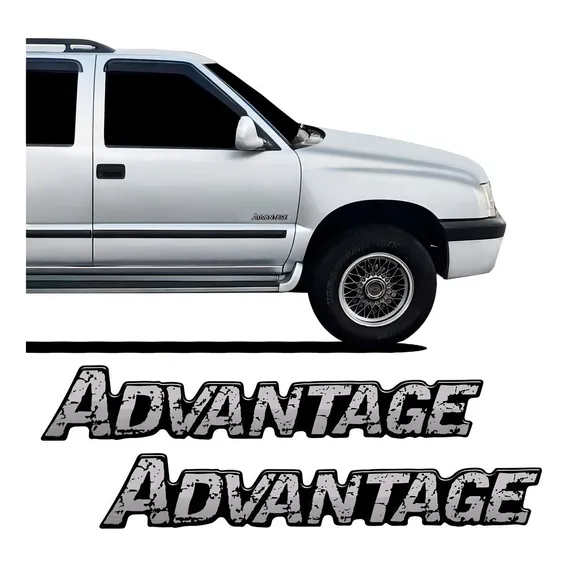 Adesivos Advantage Blazer S10 Emblema Da Porta Resinado Foto 1