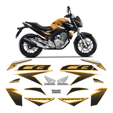 Adesivos Cb 250 Twister 2020 Moto Amarela Faixa Do Tanque Foto  mini 1