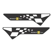 Adesivos Compatível Sandero F1 Team Faixas Lateral Kit R301 Cor Preto Foto mini  2