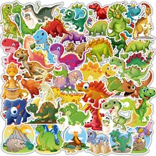Adesivos de dinossauro, 100% adesivos de PVC resistentes à água Foto mini 1