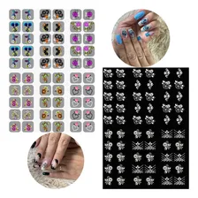Adesivos De Unha 120 Brancos+120 Coloridos+brinde Top-lindos Foto  mini 1
