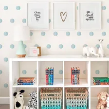 Adesivos Decorativos Bolinhas Azuis Quarto Infantil Lavável Foto mini  2
