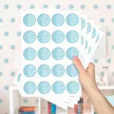 Adesivos Decorativos Bolinhas Azuis Quarto Infantil Lavável Foto  mini 1
