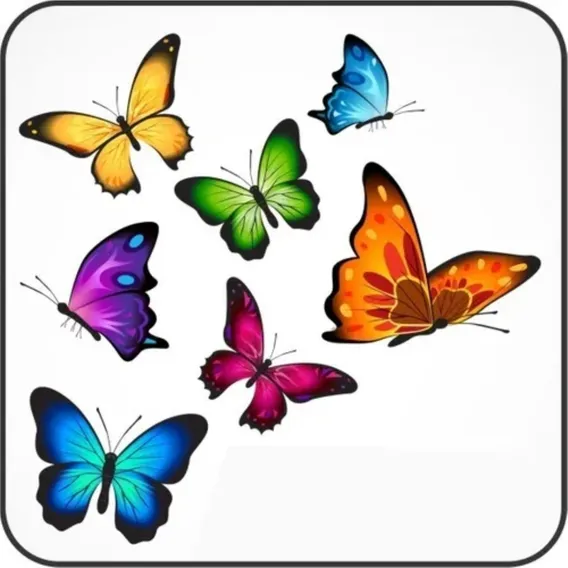 Adesivos Decorativos Borboletas - Móveis, Artesanato, Festas Foto 1
