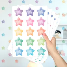 Adesivos Decorativos Infantil Estrelas Candy Menina Foto  mini 1